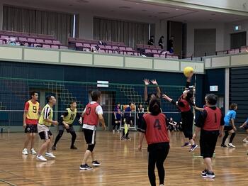ソフトバレーボール大会の様子