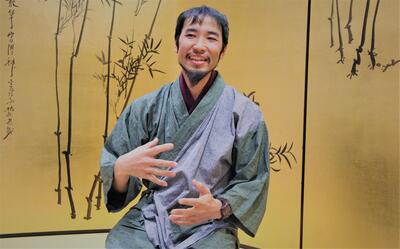 インタビューの様子