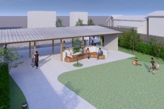 みなくるパーク　ベンチ