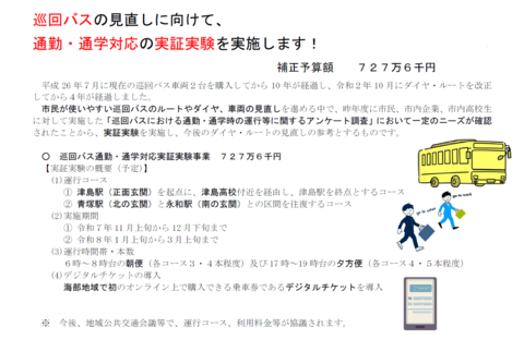 巡回バス実証実験