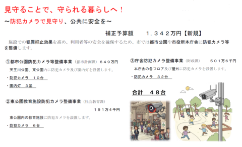 防犯カメラで見守り